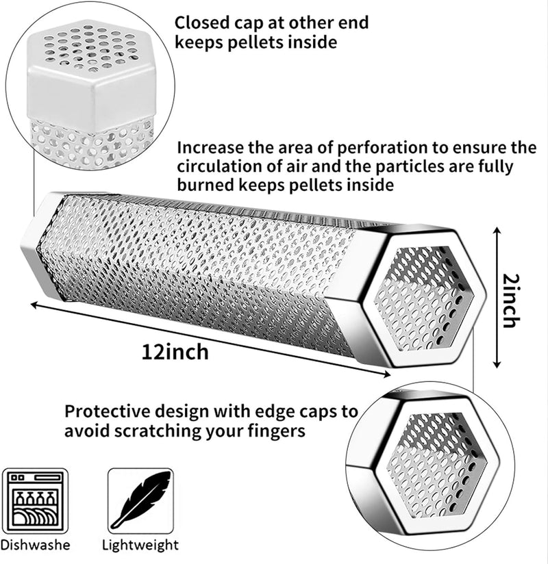 Tube de fumage à granulés de 12' pour tous les grills ou fumoirs