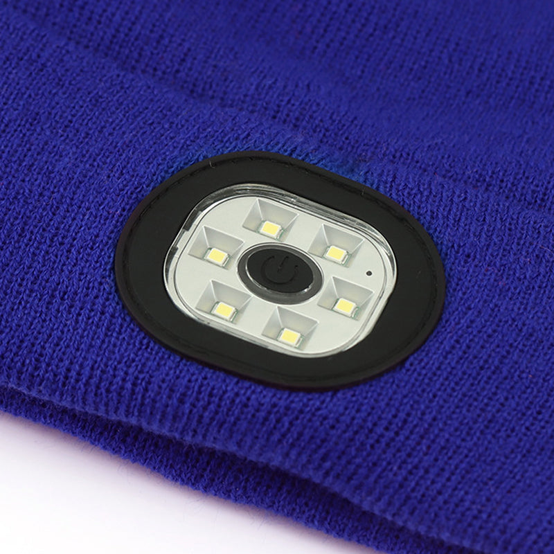 Bonnet Bluetooth avec lumière LED et haut-parleurs amovibles