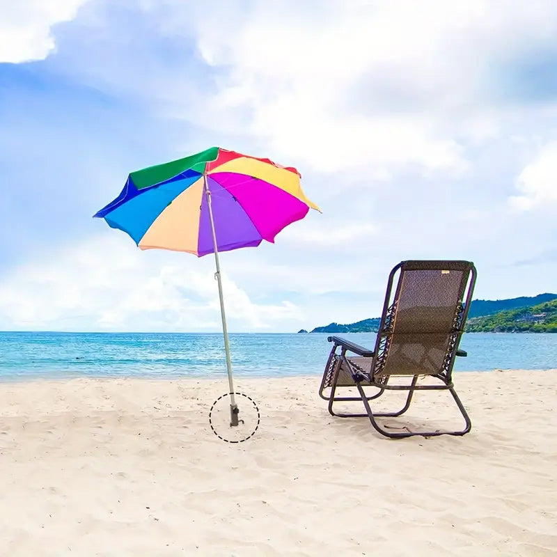 Porte-parapluie à ancrage au sol en spirale réglable et robuste