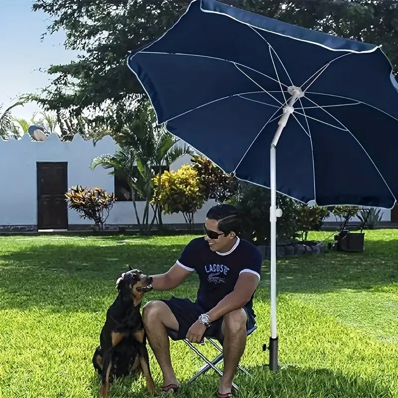 Porte-parapluie à ancrage au sol en spirale réglable et robuste