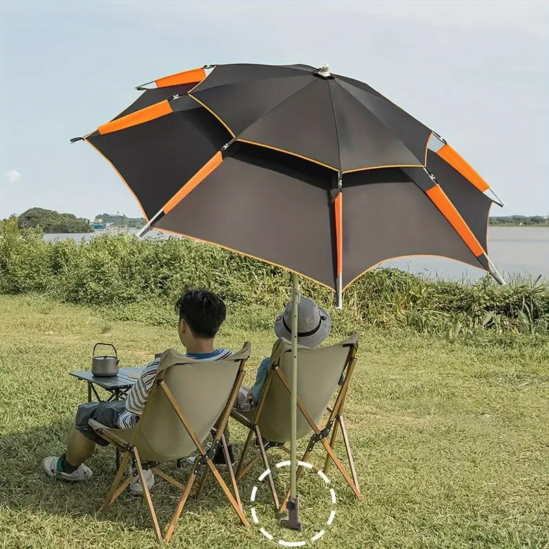 Porte-parapluie à ancrage au sol en spirale réglable et robuste