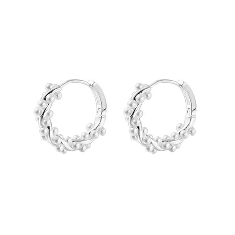 Boucles d'oreilles en perles torsadées (paire)