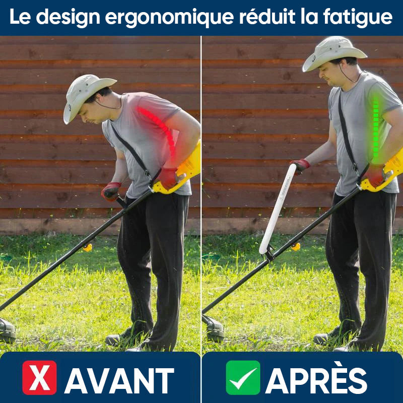 Extension de Poignée Ergonomique pour Coupe-Bordures et Débroussailleuses