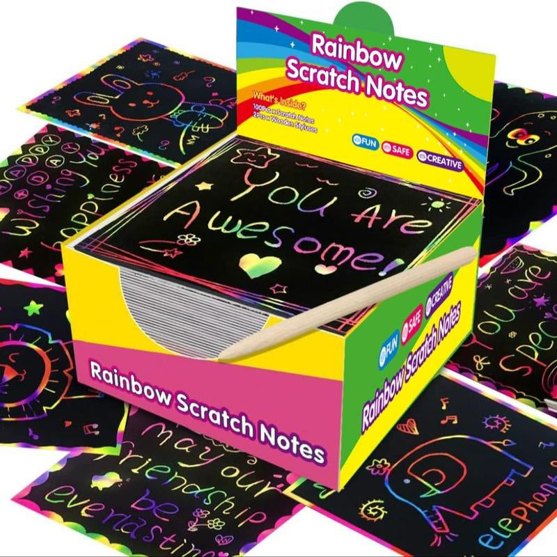 100 stuks/1 set】DIY Rainbow Magic Kraspapier Art Set