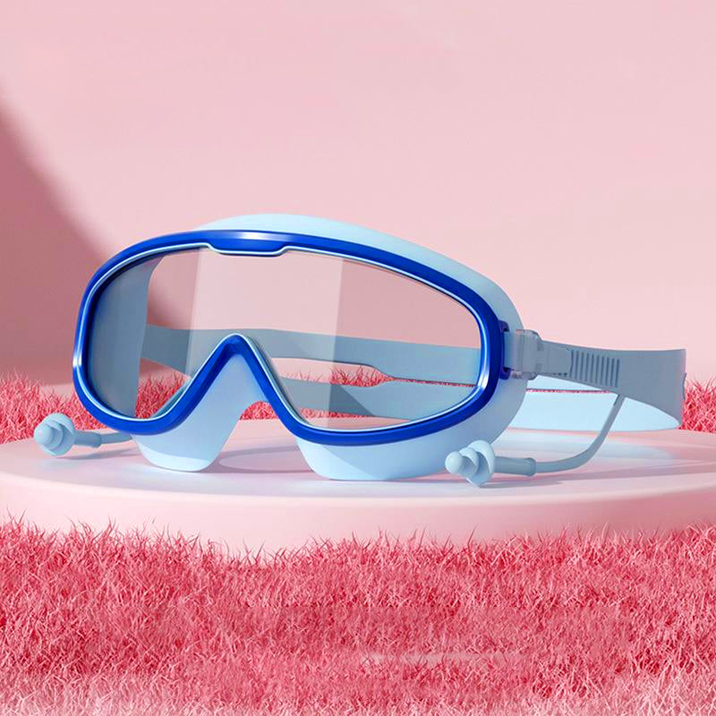 Lunettes de natation étanches et anti-buée à grand cadre HD