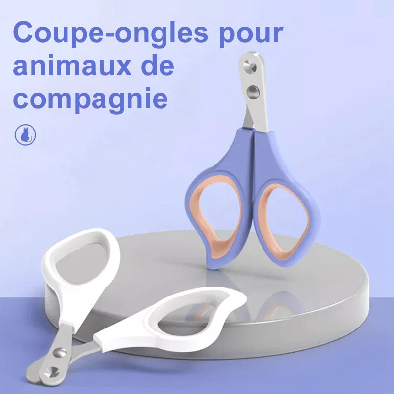 Coupe-ongles professionnel anti-accidentel pour animaux de compagnie à trou rond