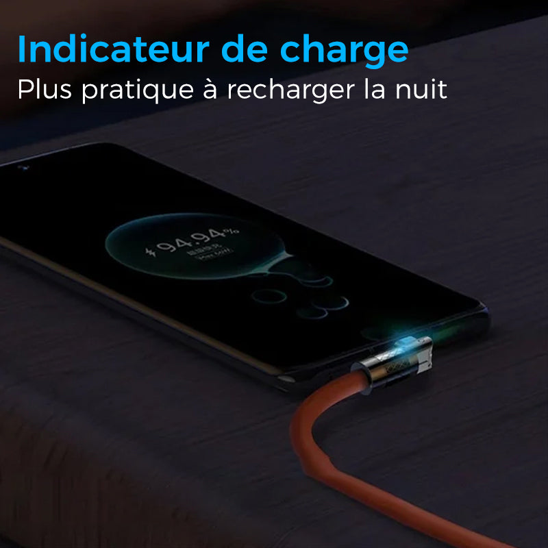 Câble de Charge Rapide Rotatif à 180°