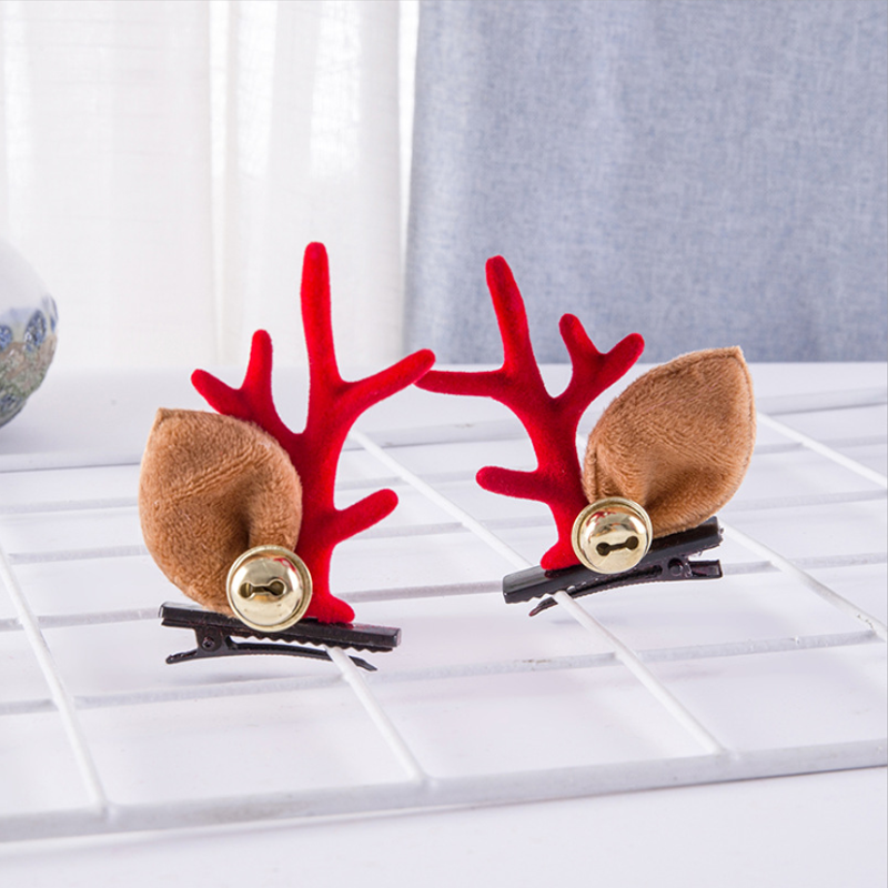 Épingles à Cheveux en Peluche de Noël New Antler