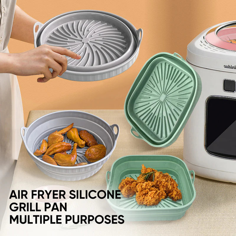 Poêle à gril en silicone pour friteuse à air