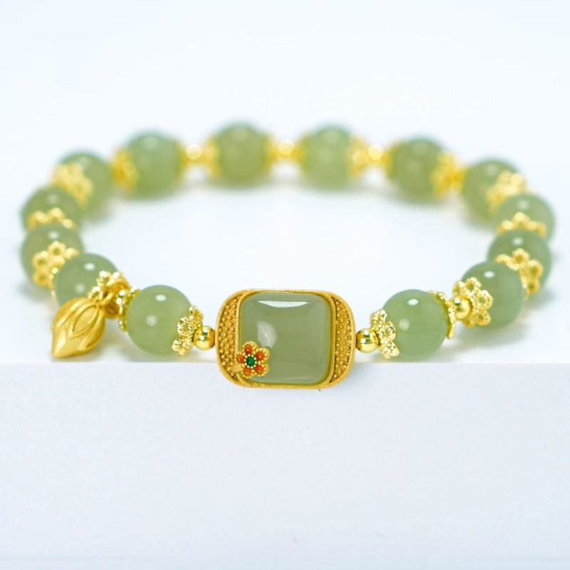 Bracelet de perles de jade Hotan