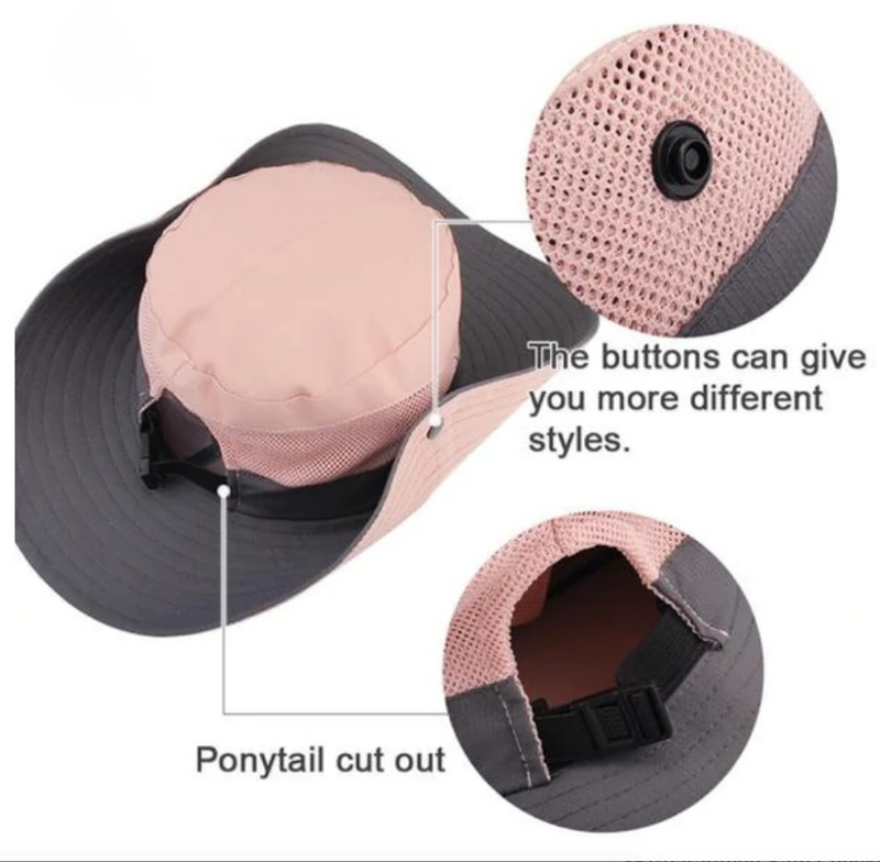 Chapeau de soleil pliable de protection UV