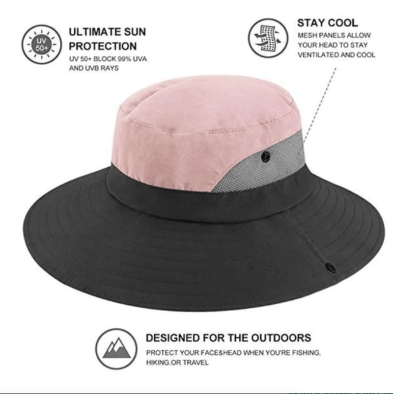 Chapeau de soleil pliable de protection UV