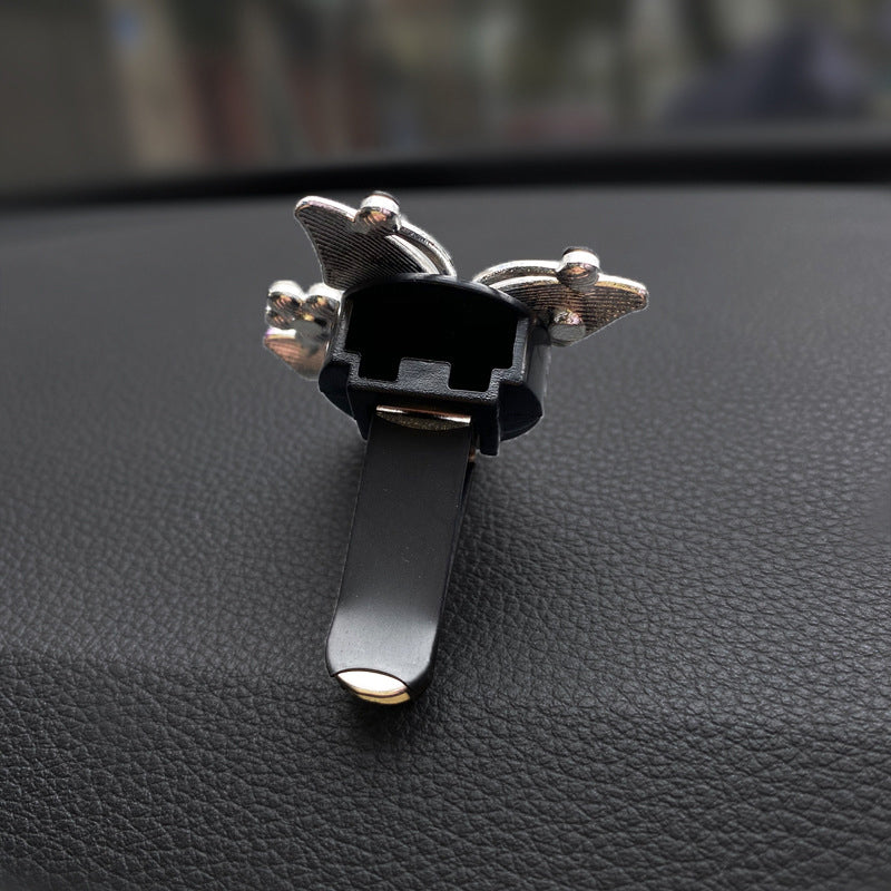 Accessoires de voiture papillon Bling, désodorisant de voiture mignon