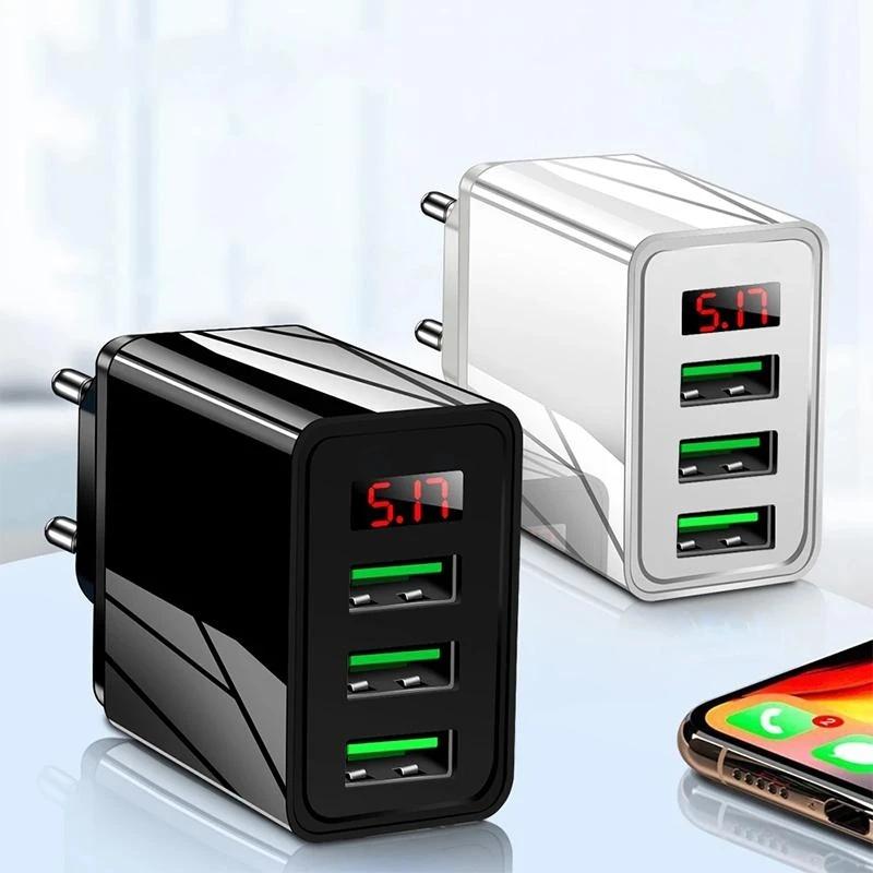 Chargeur de Téléphone à Trois Ports USB