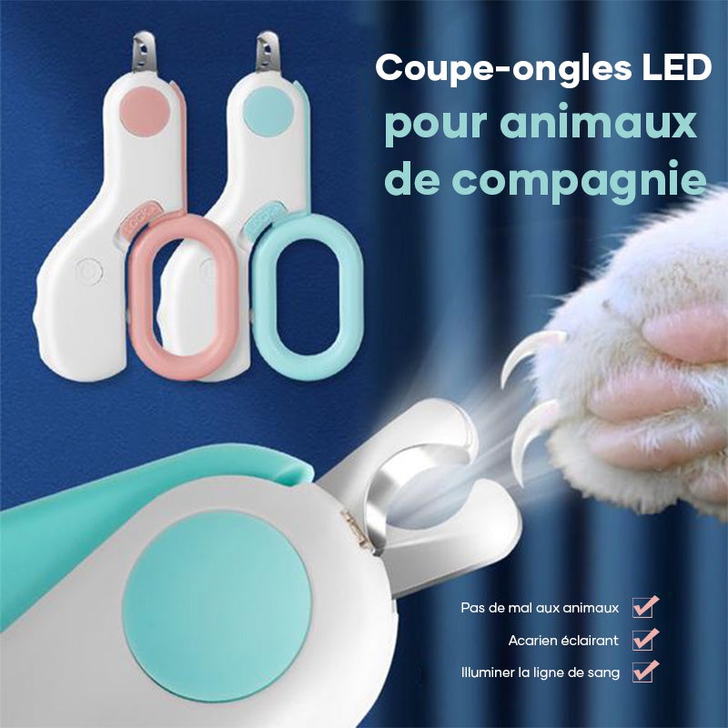 Coupe-ongles à LED pour Animaux de Compagnie