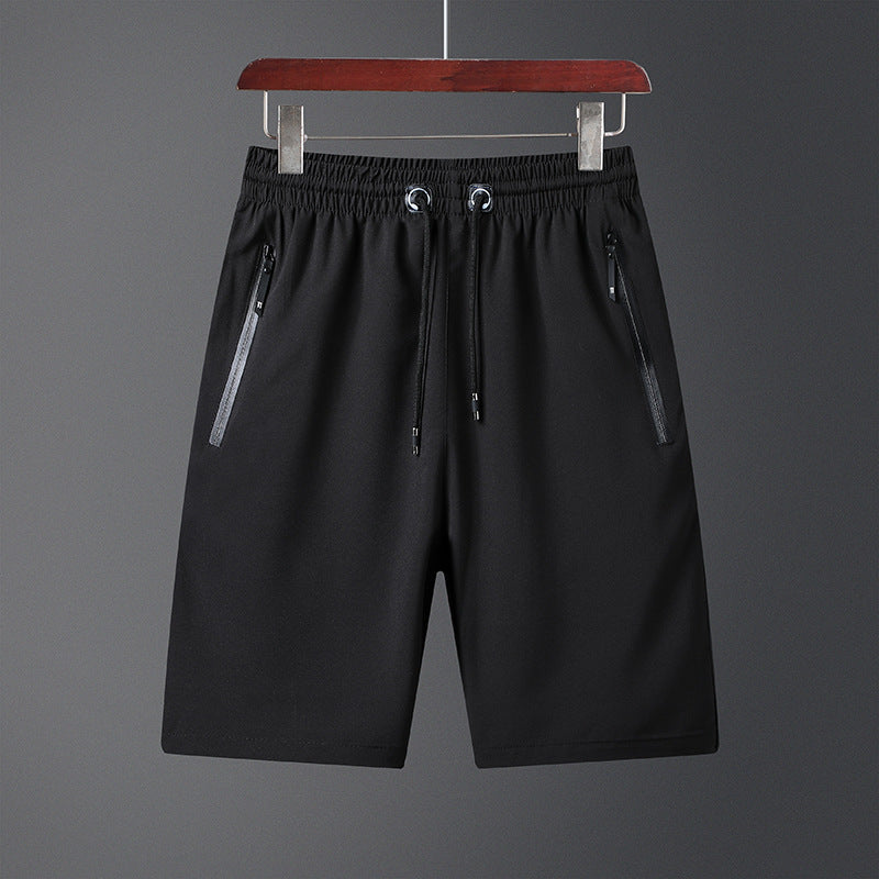 Short extensible en soie glacée grande taille pour hommes