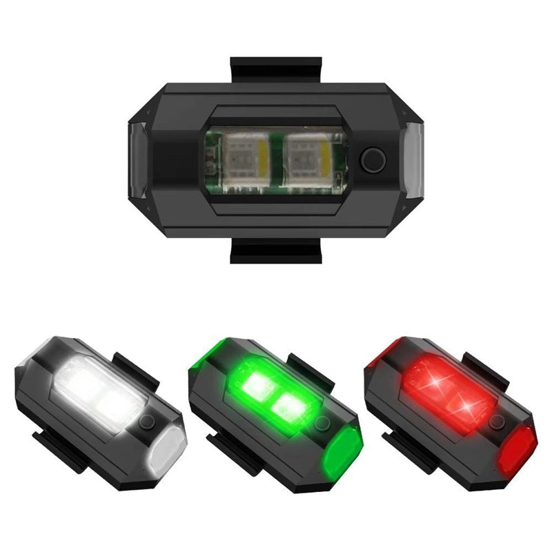 Lumières stroboscopiques d'avion à 4 couleurs et chargement USB