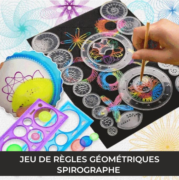 Ensemble de règles géométriques spirographes magiques 22 pièces/ensemble