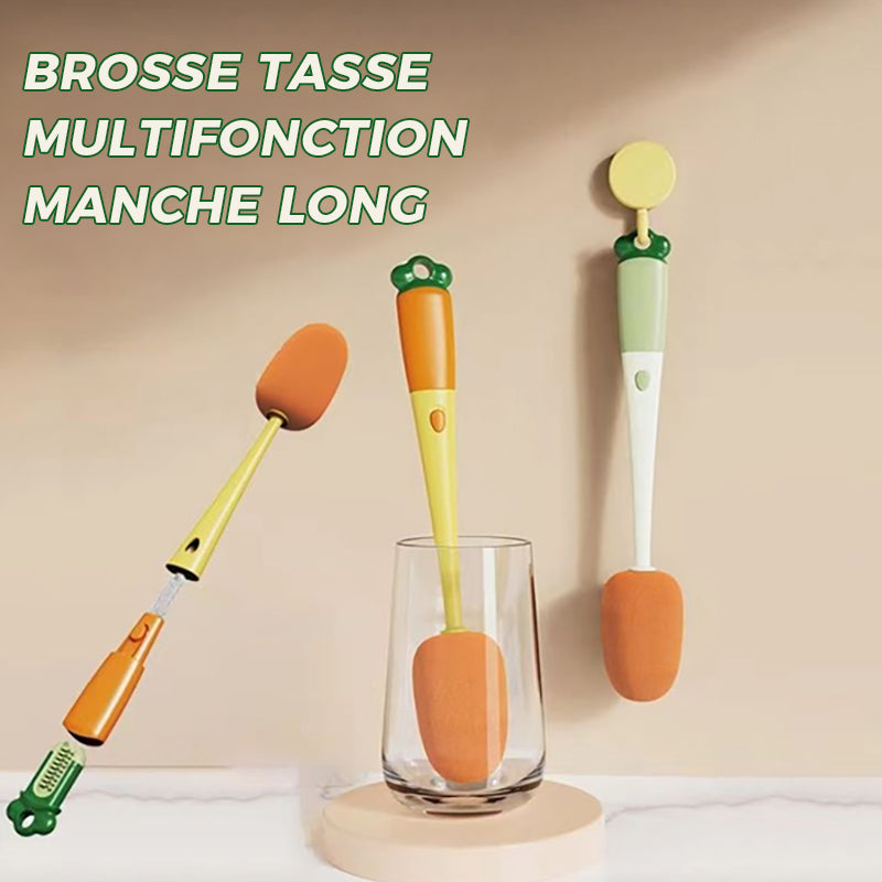 Brosse de nettoyage multifonctionnelle pour carottes