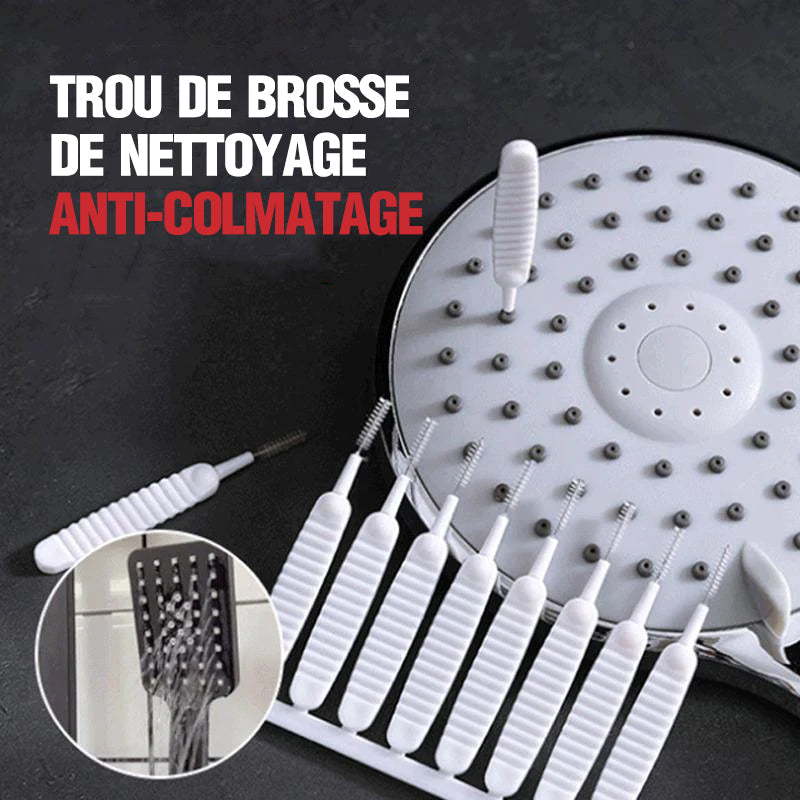 Brosse de nettoyage pour trou de douche (10pièces)