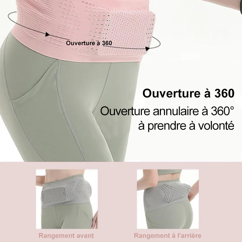 Sac de taille dissimulé multifonctionnel en tricot respirant