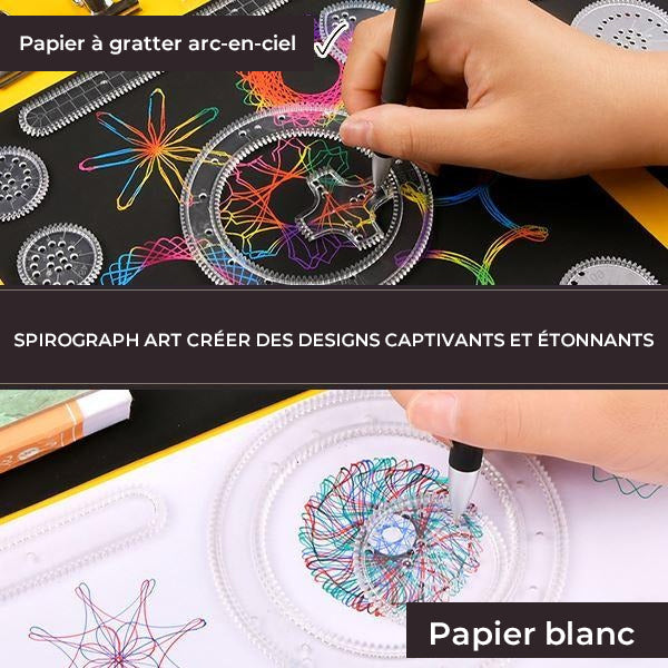 Ensemble de règles géométriques spirographes magiques 22 pièces/ensemble