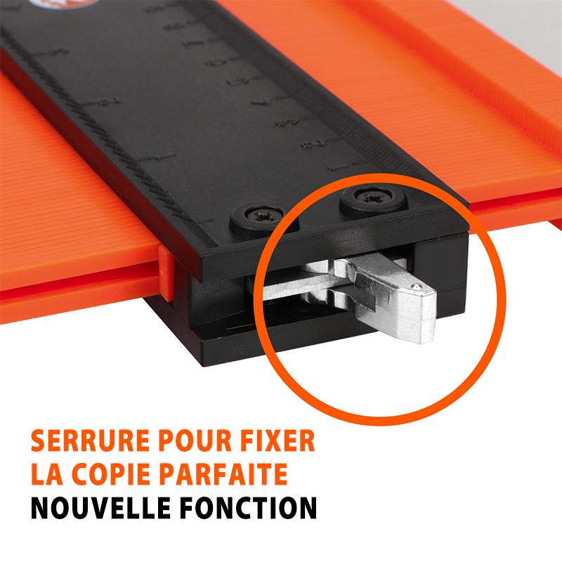 Saker Jauge De Duplication De Contour Avec Serrure Réglable