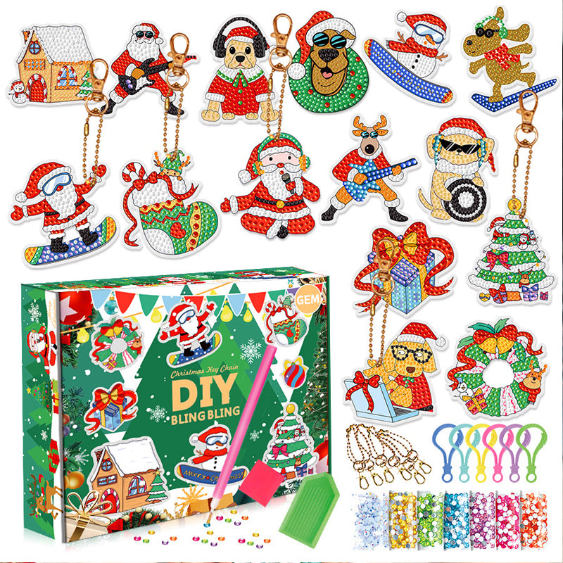 Kit d'autocollants de peinture au diamant de Noël