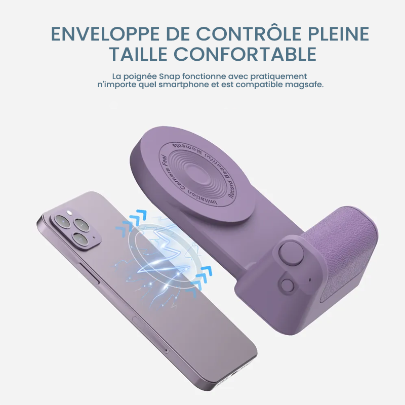 Support Bluetooth pour poignée de caméra magnétique