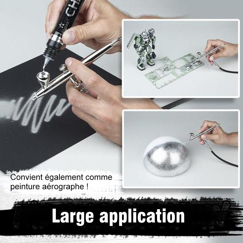 Stylo Marqueur à Encre d'Argent Effet Miroir