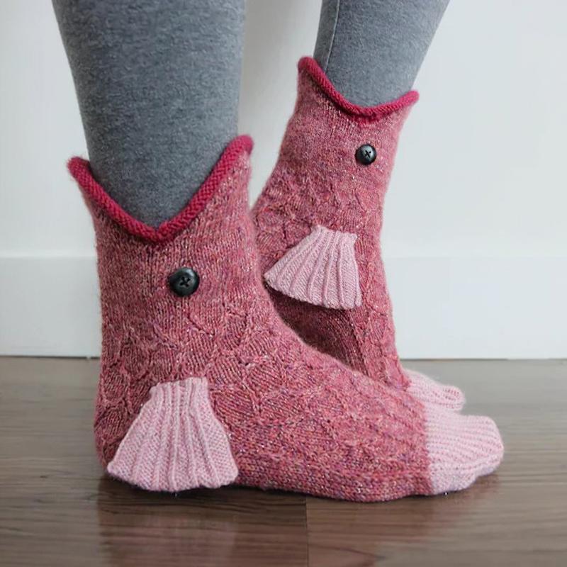 Chaussettes En Forme De l'Animal Mignon Tricotées En Laine