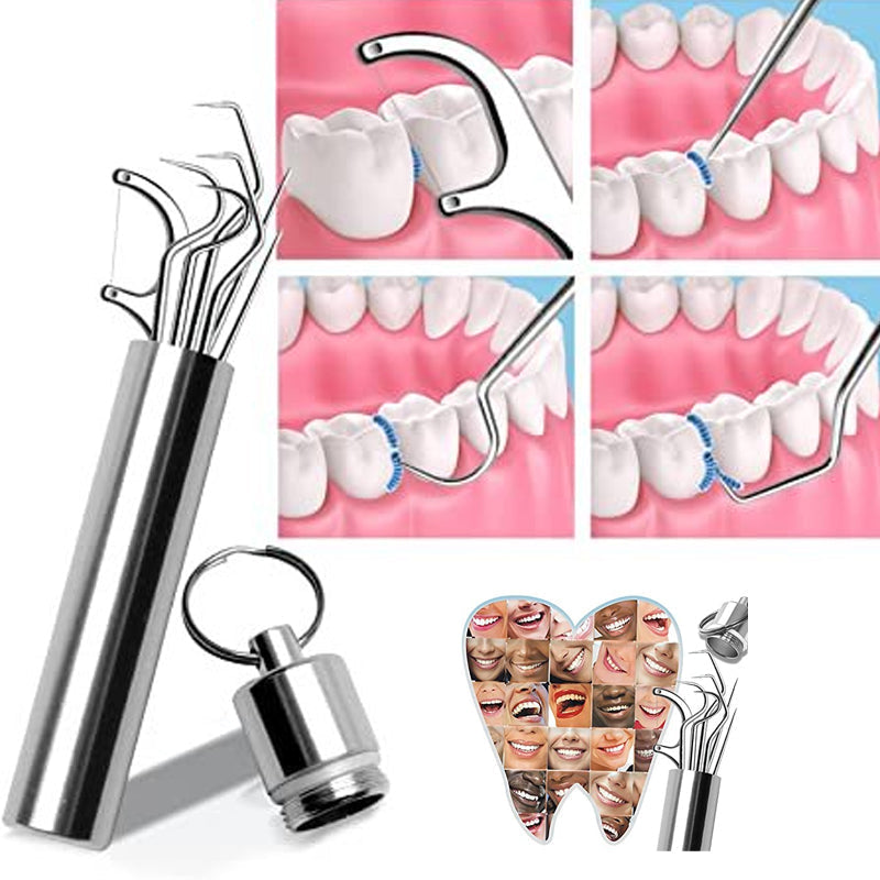 Ensemble de cure-dents en acier inoxydable