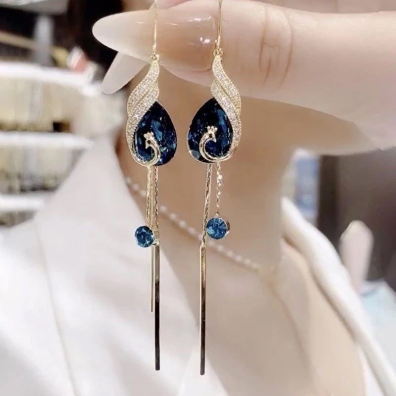 Boucles D'oreilles Paon