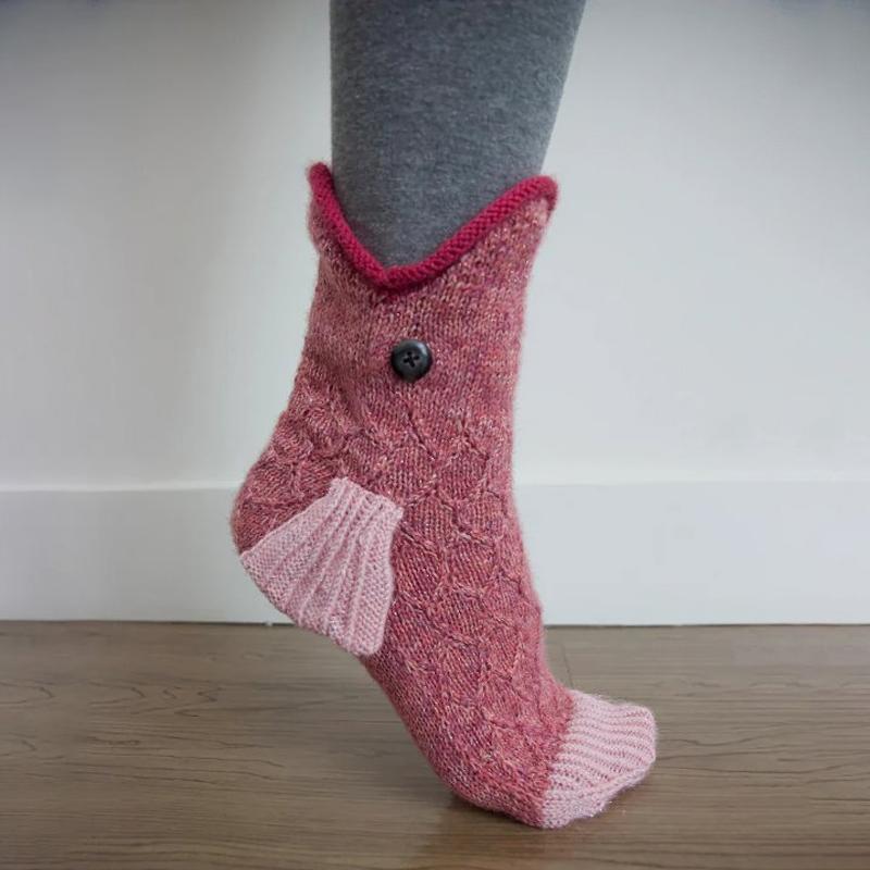 Chaussettes En Forme De l'Animal Mignon Tricotées En Laine