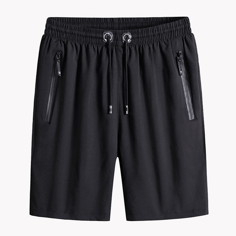 Short extensible en soie glacée grande taille pour hommes