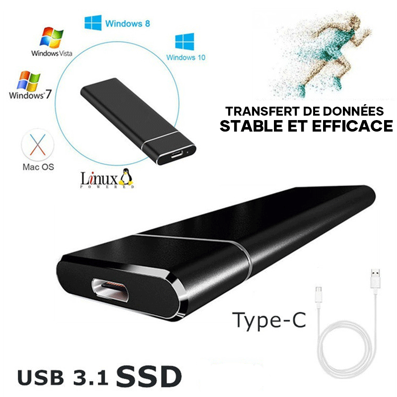 Disque Dur SSD Externe Ultra Rapide