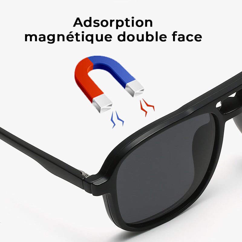 Lunettes de soleil polarisées magnétiques 3 en 1