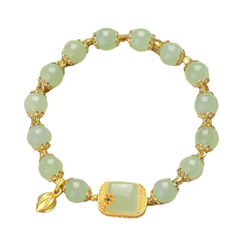 Bracelet de perles de jade Hotan