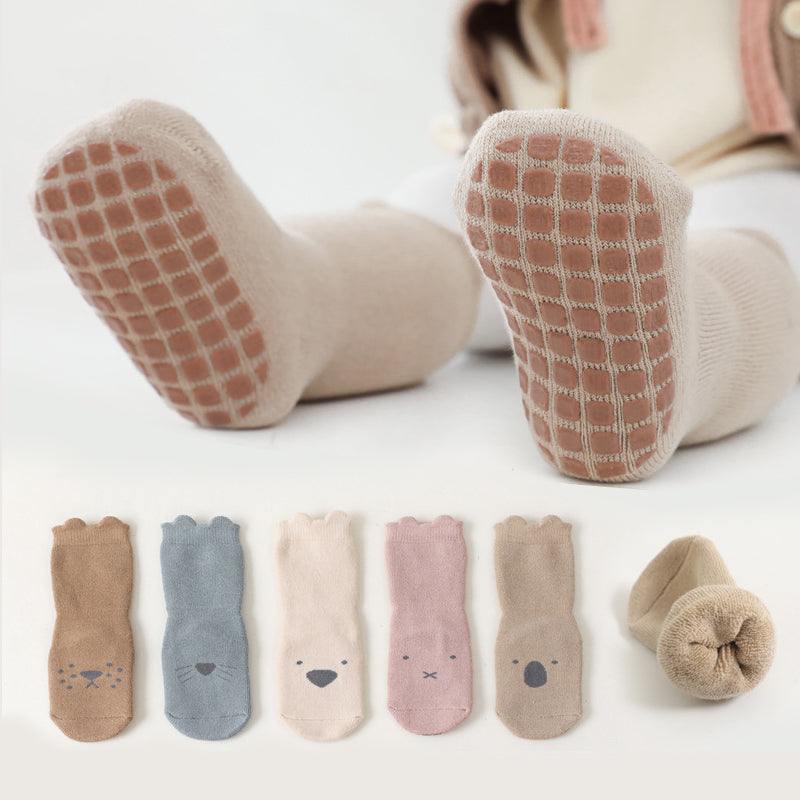 Chaussettes Bébé Automne Hiver Chaussettes de Sol pour Enfants