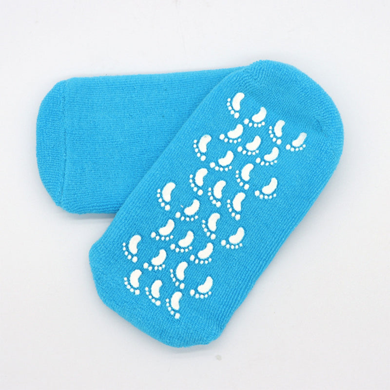 Chaussettes hydratantes avec doublure en gel pour le soin des pieds