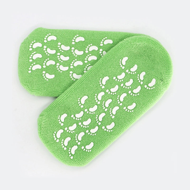 Chaussettes hydratantes avec doublure en gel pour le soin des pieds